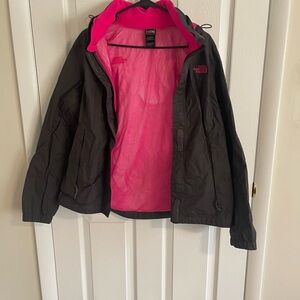 The North Face grey and Pink Ski Jacket